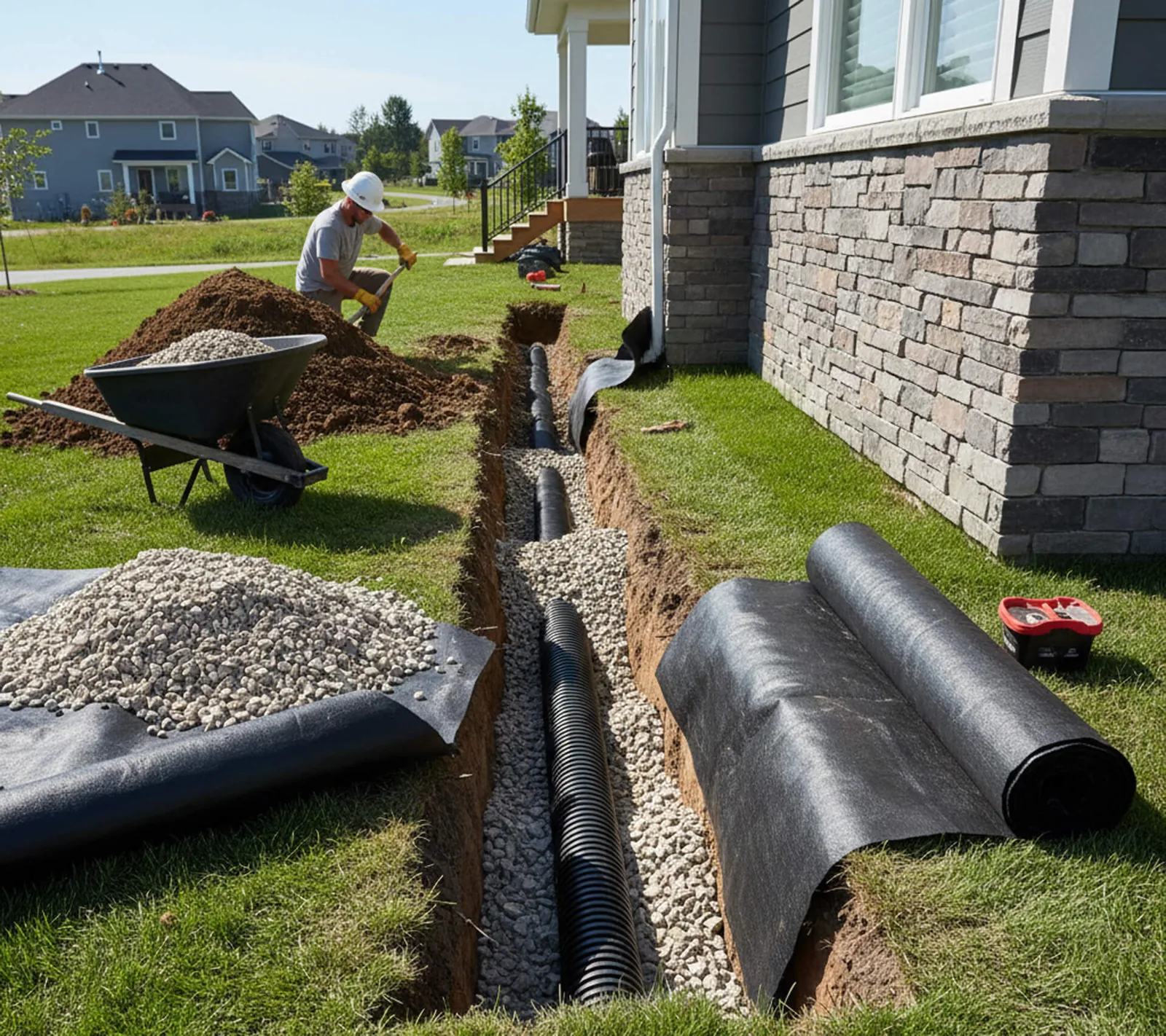 French Drains & Yard Drainage in Covington, LA